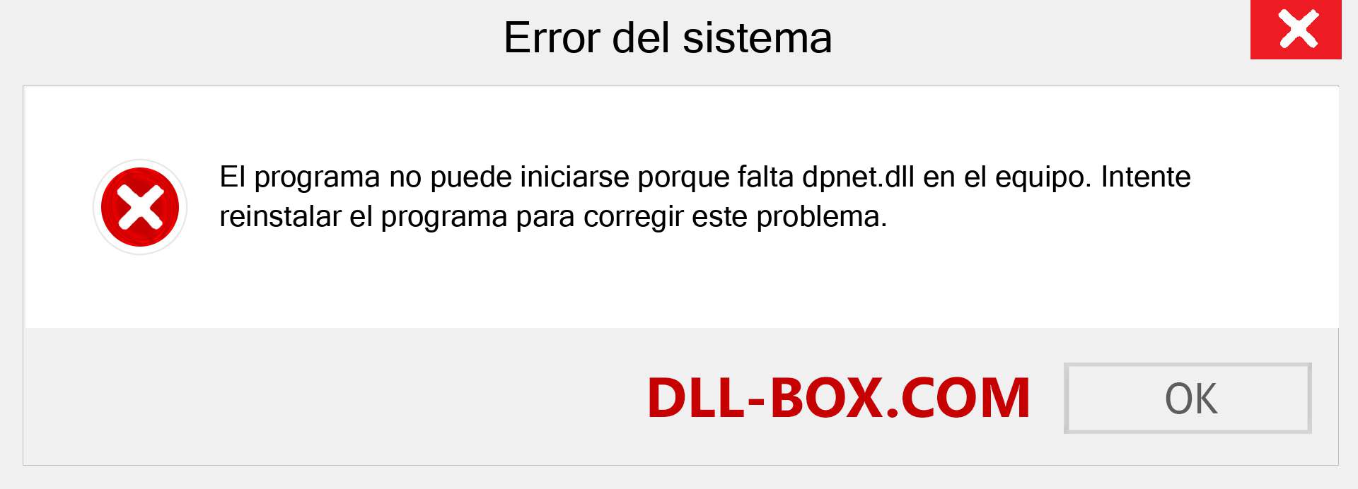 ¿Falta el archivo dpnet.dll ?. Descargar para Windows 7, 8, 10 - Corregir dpnet dll Missing Error en Windows, fotos, imágenes